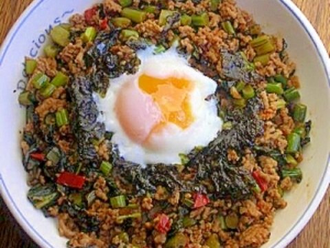 信州　今が旬な野沢菜の激うま丼(韓国風）